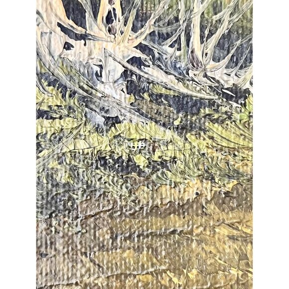 Vintage BRENNER ART Oil Painting Signed-Brenner, cabin scene - Picture 10 of 10